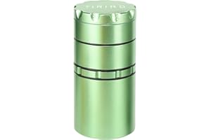 ALLYOUGER 2 Inch Grinder with Large Capacity Storage Container (Green)