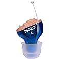 Hearing Amplifier for Seniors Adults Noise-Cancelling - Elderly Assistance Listening, Voice Sound Amplifier Ear Invisible Devices As Seen On TV Hearing Aid Cleaning Tools Included (Blue)