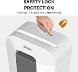 Fellowes FS-9C Paper Shredder 9 Sheet Cross Cut 4x37mm 17L Bin White view 4