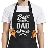 SANDJEST Men's Aprons with Pockets - Funny Aprons for Men BBQ, Kitchen, Cooking - Gifts for Birthday, Birthday