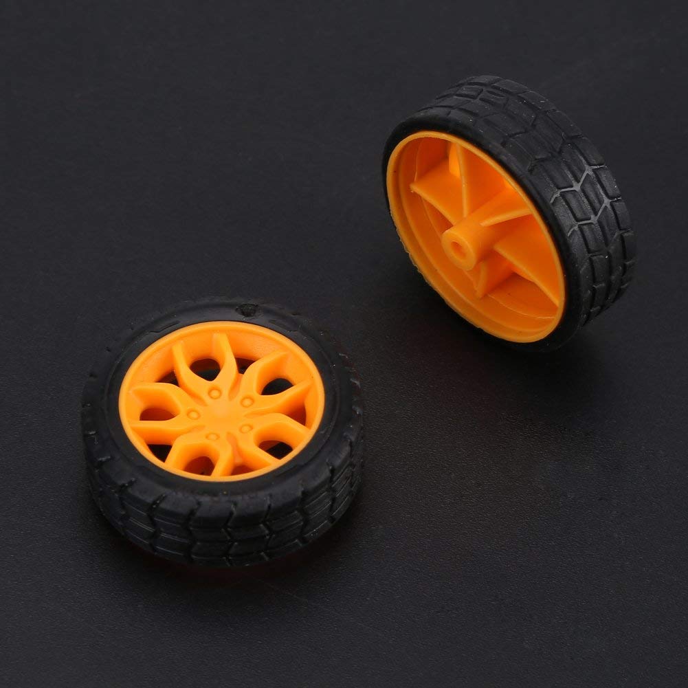 Walfront 78Pcs Motor Gears Kits Plastic Spindle Gear Set Gear Packages Robot Gear Pulley Shaft Belt Assembly for Robot Toy Automobile Cars DIY Kit Including Axle Tire Gear Bushings Rack