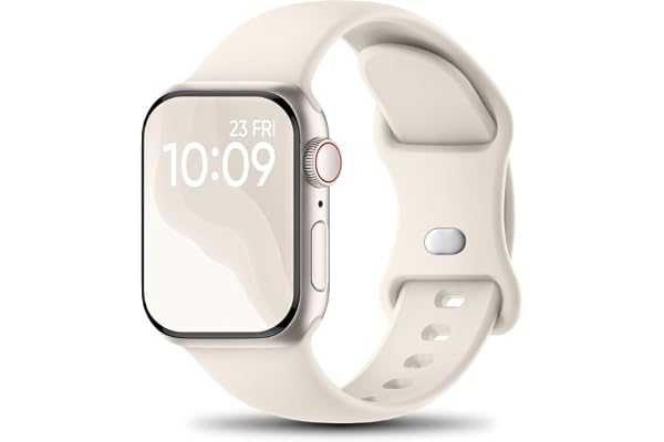 Sport Bands Compatible with Apple Watch Strap Men Women 38mm 40mm 41mm 42mm 44mm 45mm 46mm 49mm, Soft Silicone Bracelet for A