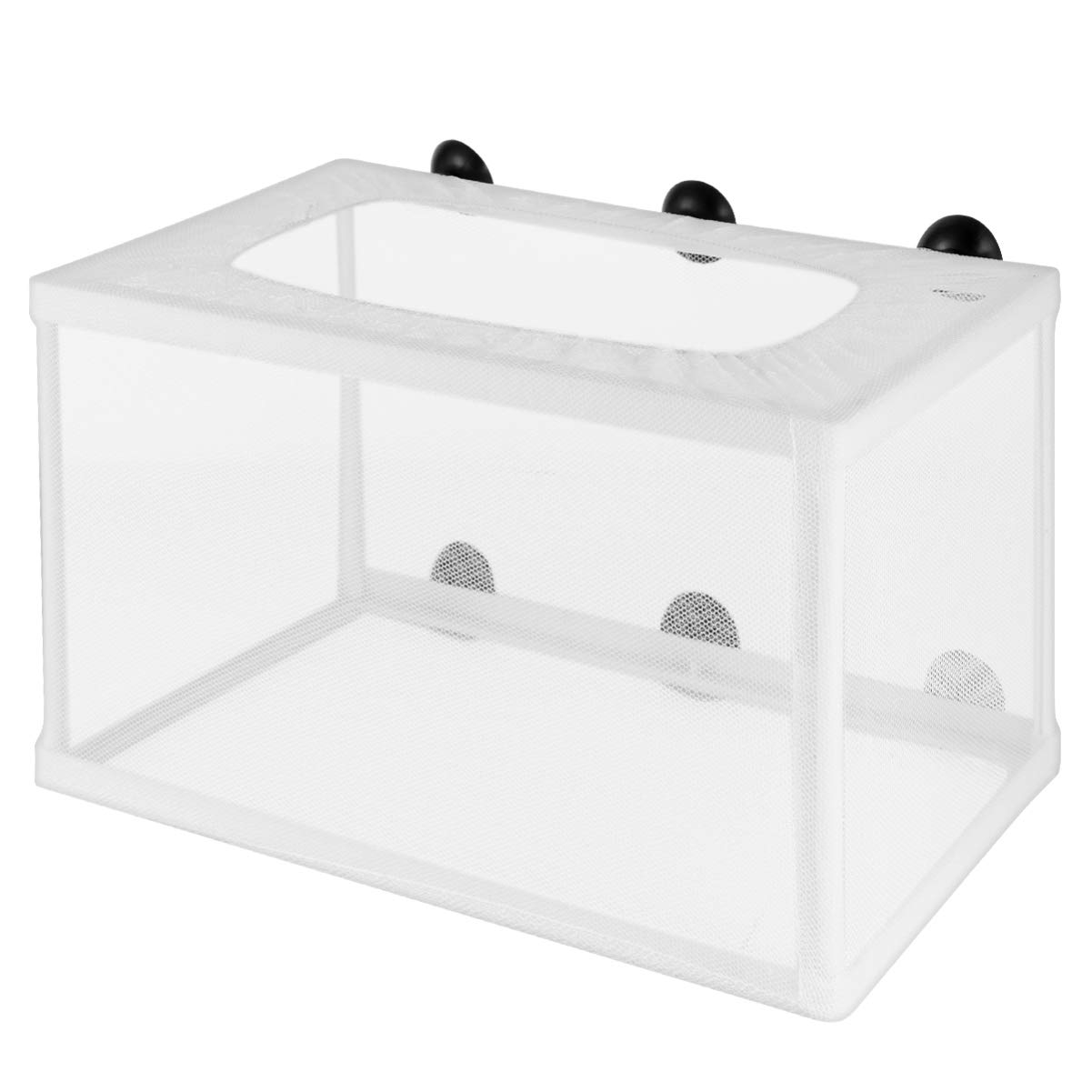 POPETPOP Fish Breeding Box- Fish Box with Suction Cups Net Cover Aquarium Acclimation Hatchery Incubator for Baby Shrimp Clownfish Guppy