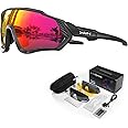 KAPVOE Cycling Glasses Polarized Sports Sunglasses With 1 Lens Or 5 Interchangeable Lens MTB Mountain Bike Eyewear Men Women