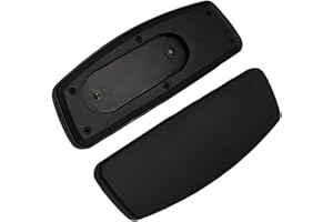 ESQUIRLA 2 Pieces Office Chair Replacement Armrest Arm Pads Caps Universal with Mounting Hole Office Chair Parts