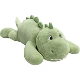 XMV 31 inch 5 lbs Dinosaur Weighted Stuffed Animals, Dino Plush Toy Pillow | Large Weighted Plush Animal, Soft Plushie Gifts for Adults, Kids, Boys and Girls (Green)