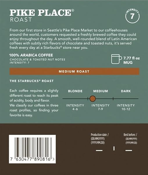 PIKE PLACE® ROAST STARBUCKS® BY NESPRESSO® FOR VERTUO