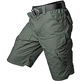 ReFire Gear Men's Urban Tactical Military EDC Cargo Shorts Rip Stop Cotton Outdoor Camo Shorts