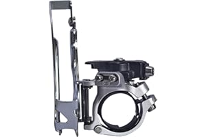 Steel Front Derailleur Clamp Adapter, 9/27 Speed Effortless Installation, Enhanced Stability & Chain Universals Front Deraill