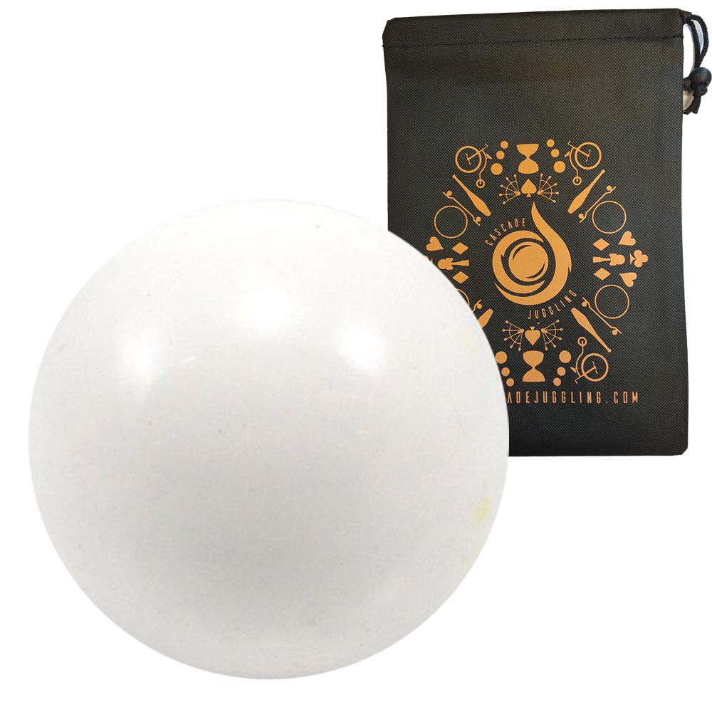 Cascade Juggling 100mm Practice Contact Ball - Beginner Contact Juggling Ball Bag (White)