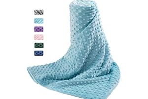 Acdyion Weighted Blankets Removable Duvet Cover for Adults Queen Size (60"x80"),Heavy Blanket Duvet Cover with Soft and Comfort Minky with 12 Ties,Machine Washable Soft Weighted Blanket Cover (Teal)