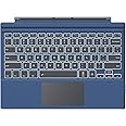 MoKo Type Cover Fit Microsoft Surface Pro 7 Plus/Pro 7/ Pro 6/ Pro 5/Pro 4/3, Ultra-Slim Wireless Bluetooth Tablet Keyboard with Trackpad, 7-Color LED Backlit, Built-in Rechargeable Battery, Indigo