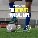SPORTTAPE Self-Adhesive Football Sock Tape 6 Rolls Blue 5cm x 4.5m view 4
