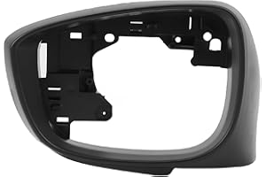 Side Mirror Covers Frame, Black Door Side Wing Rearview Decorative Mirror Frame Replacement for CX‑3 2015‑2019, CX5 2014‑2017