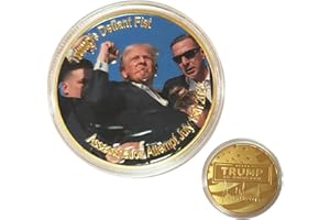 EsEico Donald-Trumps Coin, Donald-Trumps Coin 2024, Donald-Trumps Gold Coin- Donald-Trumps Coin 2024 Collection Trumps Assassinated Coin (Golden, Refer to description, WU866SJV6ODDZ84NS