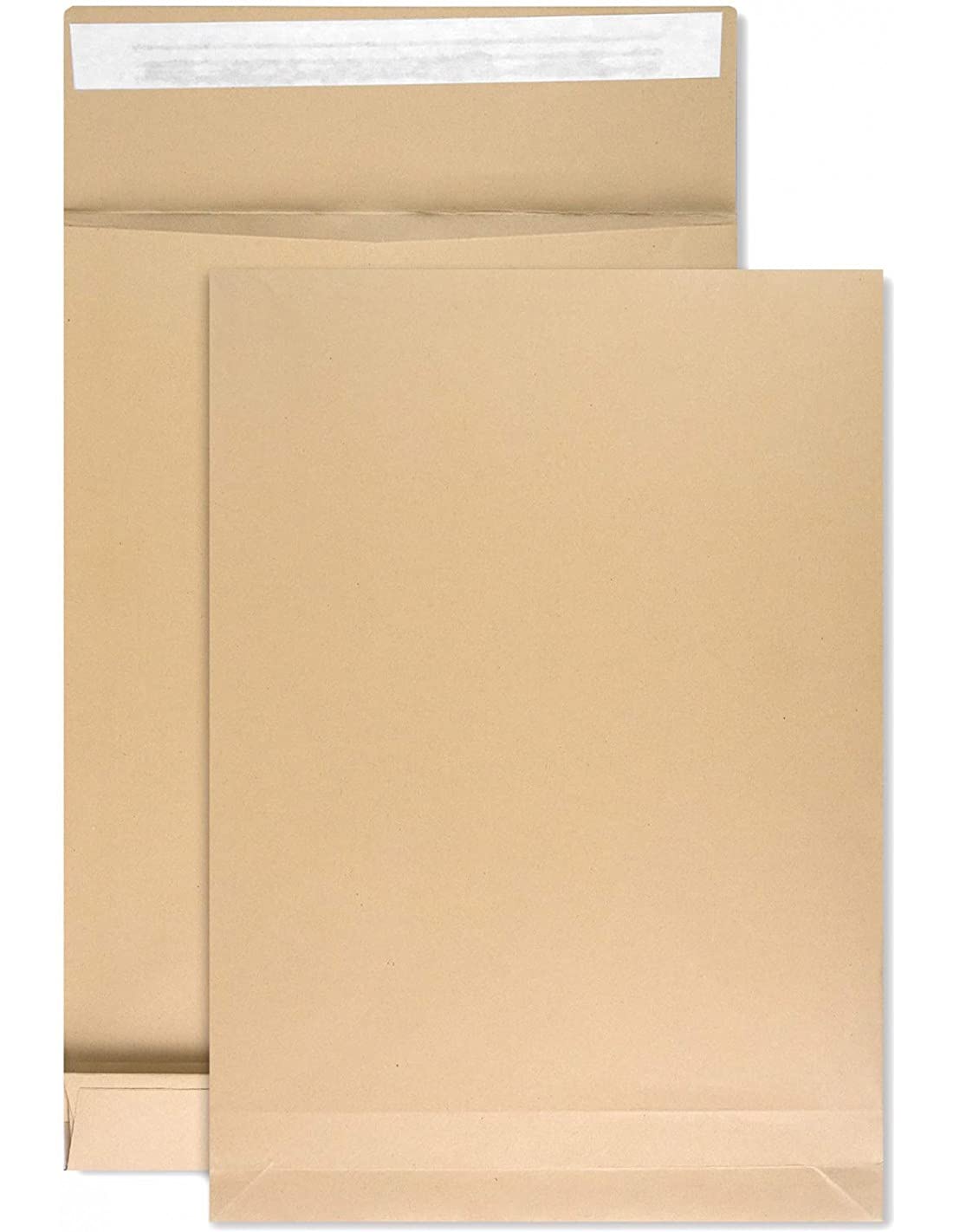 Netuno 50 Brown Gusset envelopes B4 250 x 353 mm 9.8 x 13.9 in 130gsm Expandable envelopes mailing Envelope Gusset Pockets mailers for Shipping documents Books Magazines Photos