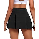 JoyGirl Womens Tennis Skirt with Shorts Pleated Golf Skirt High Waist Pickleball Skirts Athletic Skorts with Pockets