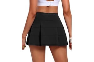 JoyGirl Womens Tennis Skirt with Shorts Pleated Golf Skirt High Waist Pickleball Skirts Athletic Skorts with Pockets