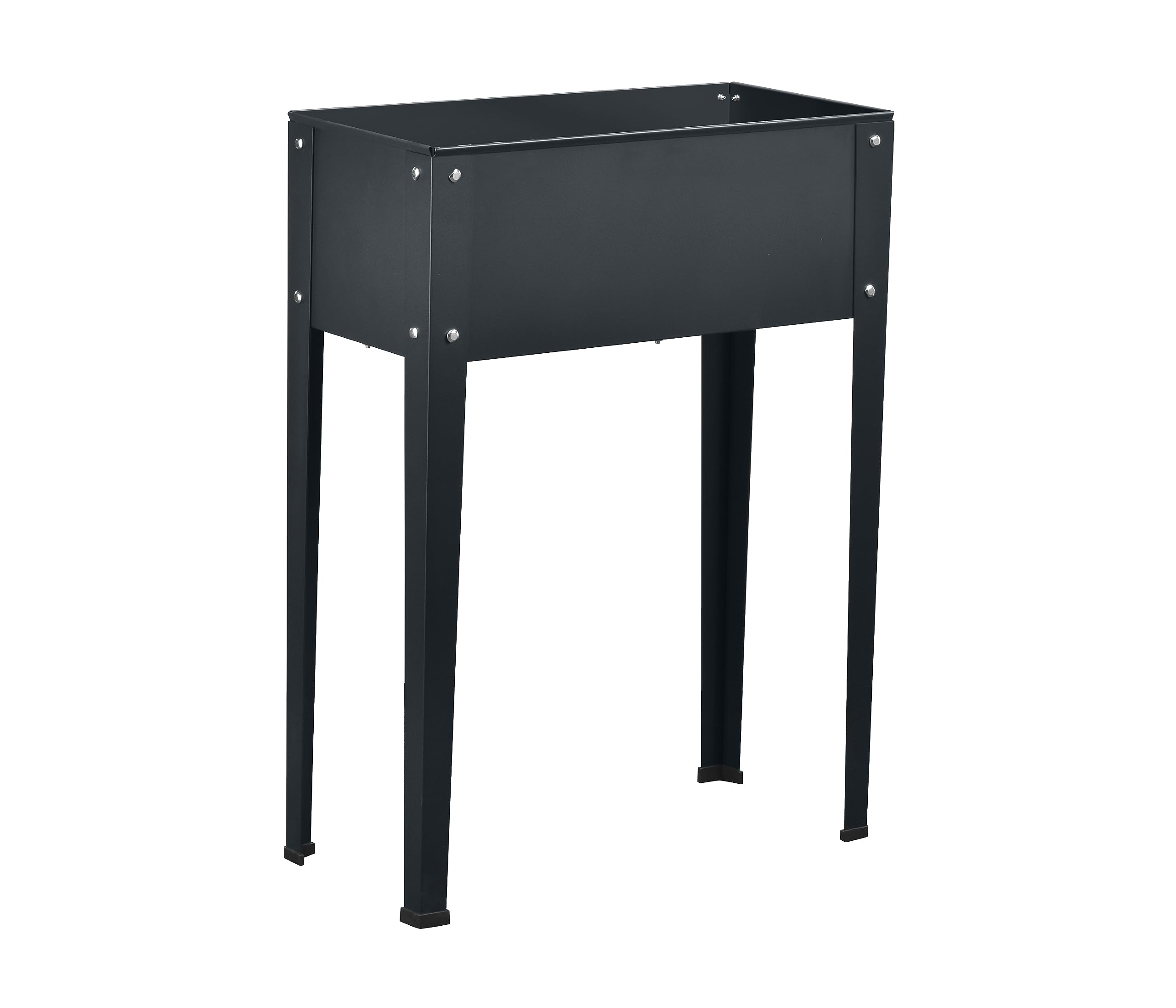 Dehner Raised Bed, Metal, Darkgray, 80 x 60 x 30 cm