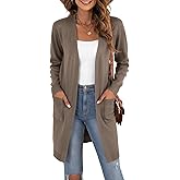 VIISHOW Women's Classic Cardigans Long Sleeve Open Front Casual Knit Cardigan Sweaters Coat Soft Outwear