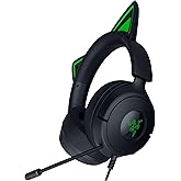 Razer Kraken Kitty V3 X Wired Gaming Headset: Kitty Ears - HyperClear Cardioid Mic - 40 mm Drivers - 7.1 Surround Sound - Comfy Ear Cushions - Cross-Platform via 3.5mm PC, PS5, Xbox, Switch 2 - Black