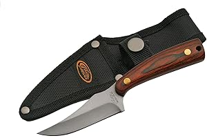 Rite Edge 211234-WD Wood Trailing Point Skinning Knife