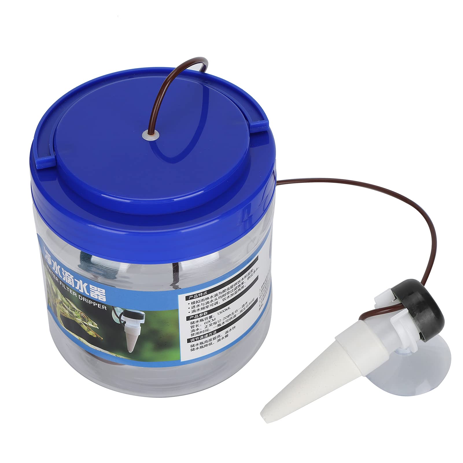 01 Reptile Watering Dripper, Plants Irrigation Dripper Reptile Water Dripper Reptile Watering Tool 1300ML for Pet Home for Geckos/lizards/chameleons