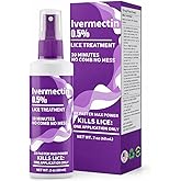 BESLKB Lice Treatment, Ivermectin 0.5% Topical Solution, Scalp Lice Care, No Combing Required, Smooth & Easy Application, 2 oz