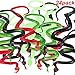 24 Pieces Rubber Snakes Toys 15.7 Inch Realistic Snakes Assorted Colorful Rain Forest Snakes for Garden Props to Scare Birds, Party Favors Decoration, Prank and Prop