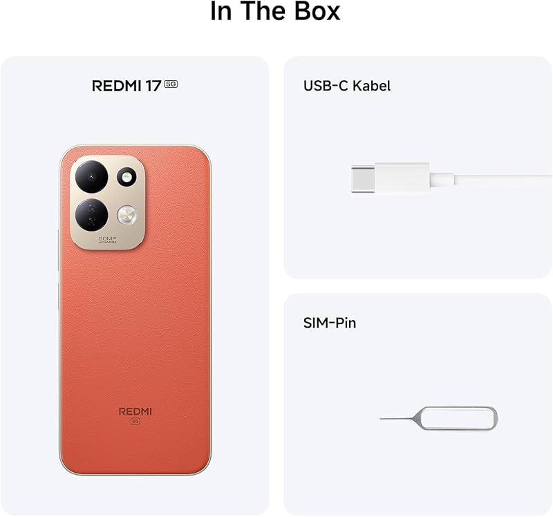 REDMI 17 5G, Smartphone 4+256 GB, Schwarz, 7500mAh Akku, 45W Laden