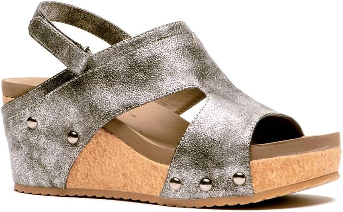 Amazon.com | Corkys Women's Mario Wedge Sandal | Shoes