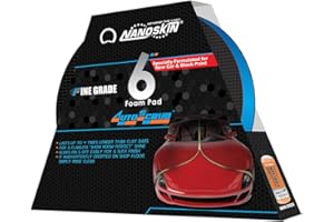 Nanoskin AUTOSCRUB 6" Surface Prep Pad Fine Grade- Patented Clay Bar Replacement Tool to Remove Embedded Contaminants Before Wax & Coating | Safe for Painted Surface, Glass, Plastic, Metal & More