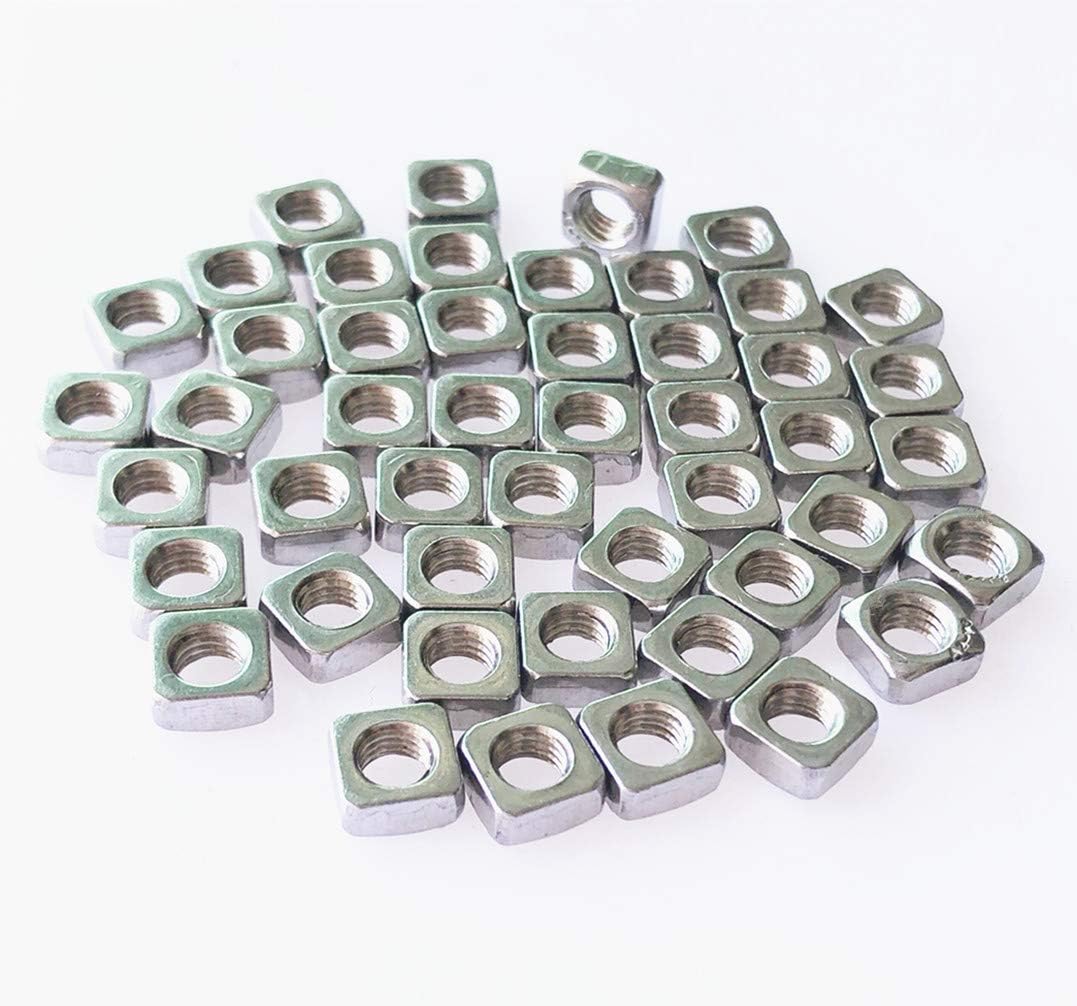 100pcs M3 Metric Square Nuts 188 (304) Stainless Steel Fastener