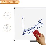 VIZ-PRO Whiteboard 110 x 75 cm 2 Pack with Frame and Pentray view 4
