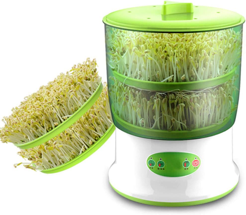 CHENG Plant Germination Kits, 220V Home Use Intelligence Bean Sprouts Machine Large Capacity Thermostat Green Seeds Growing Automatic Bean Sprout Machine