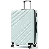 28 Inch Checked Luggage, ABS Hardside Suitcase with Spinner Wheels, TSA Security Lock, Lightweight Large Luggage for Women, Men, Expandable Travel Suitcase for Business, Road Trips & Family Vacations