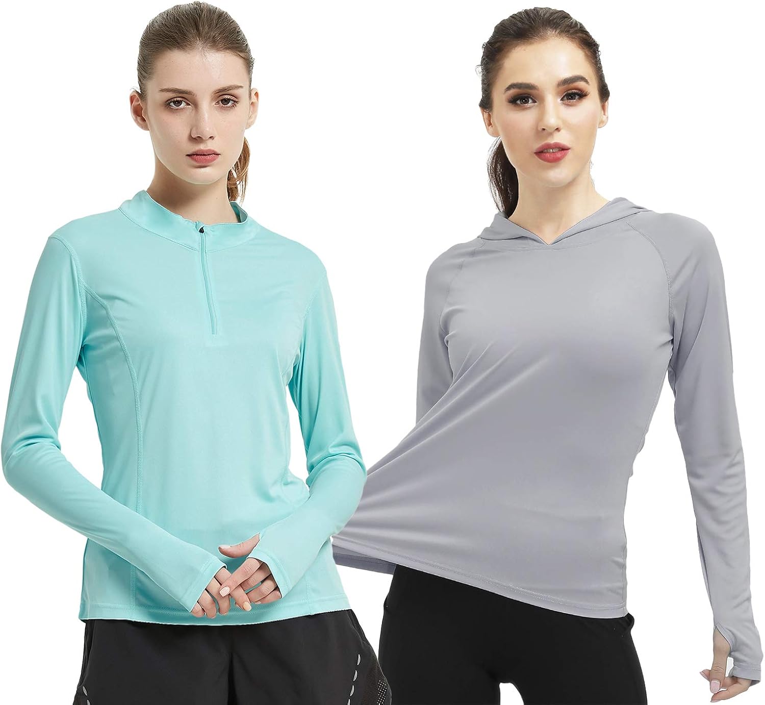 MIER Women's UPF 50+ Sun Protection Long Sleeve Hoodie