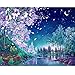Mobicus 5D DIY Diamond Painting by Number Kits，Moonlight Stream(40X30CM/16X12inch)
