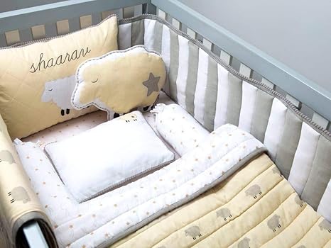 counting sheep cot bedding