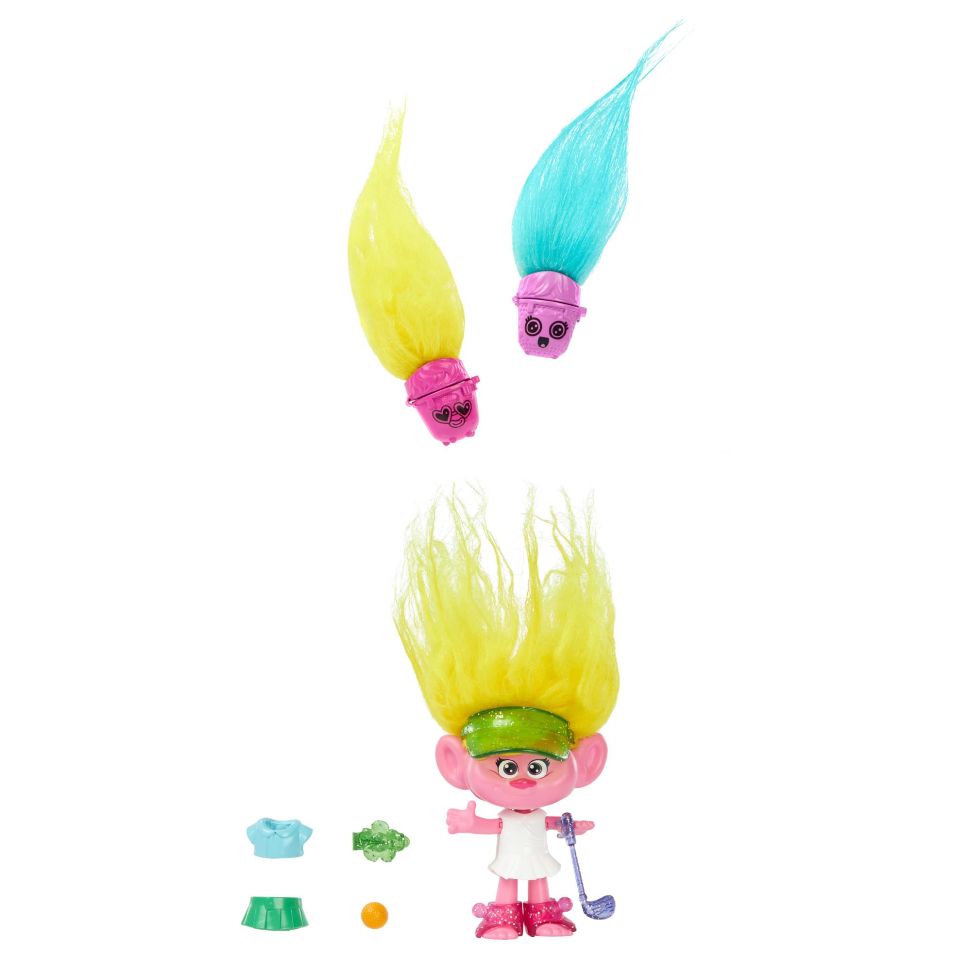 ​DreamWorks Trolls Band Together Hair Pops Viva Small Doll with Removable Clothes & 3 Surprise Accessories, HNF11