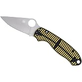 Spyderco Para 3 Salt Folding Pocket Knife, PlainEdge | 7.2" Overall Length, 2.93" CPM MagnaCut Steel Blade, G-10 Handle, Compression, Full-Flat Grind