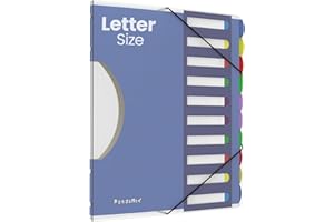 Pendaflex File Organizer, PileSmart Project Sorter, Letter Size, Multicolor, 10 Color-Coded Dividers, Durable Poly Constructi