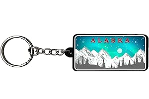 AMERICANPHOENIX Beautiful & Unique Keychains - USA Souvenir, Collectible Design,Flexible Silicone, Keyring Lanyard Accessory