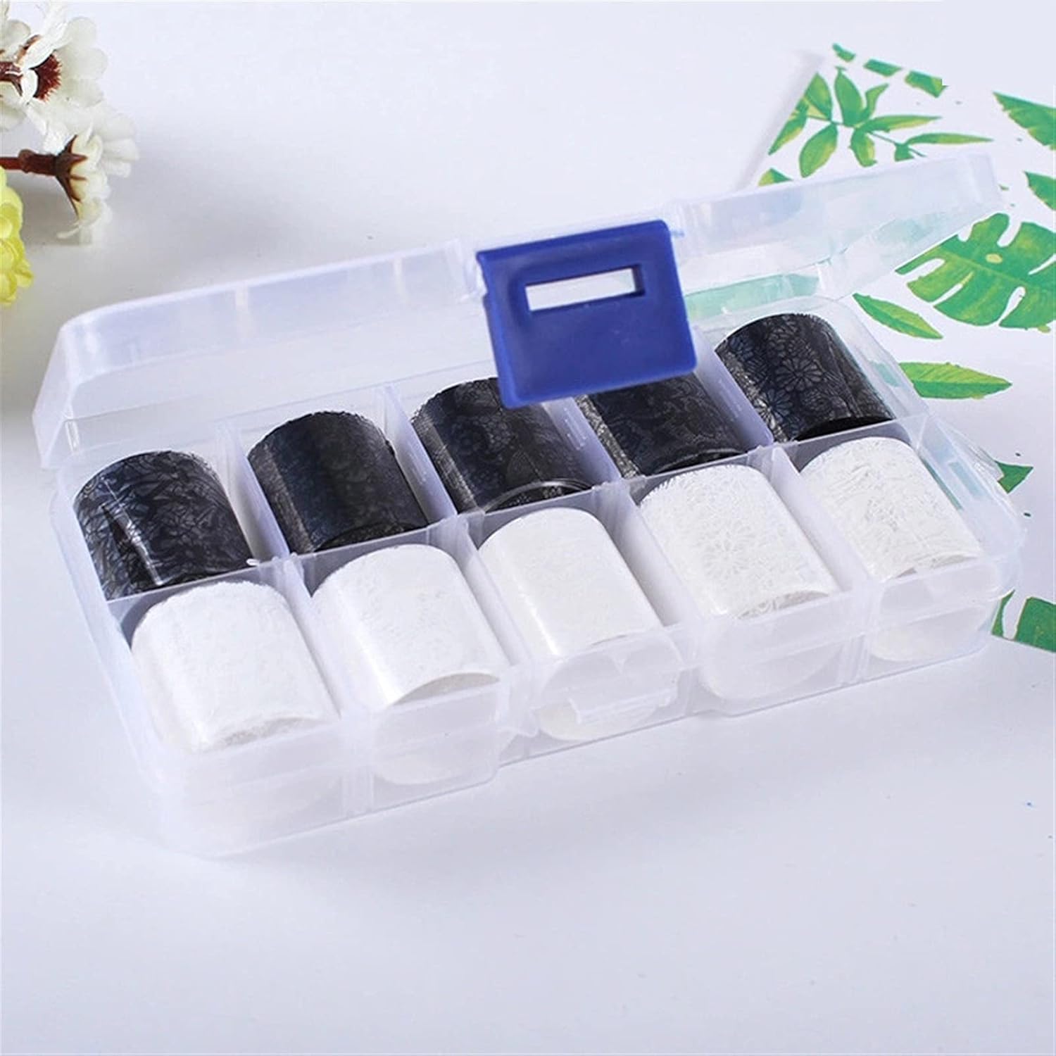 Nail Sticker, 7 Set Accessories Wraps Adhesive Decals Nails Decoration Holographic Nail Transfer Starry Paper (Color : 7set): Home & Kitchen