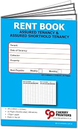 Cherry Tenants Rent Book Assured Tenancy A5 16 Pages 368 Entries view 4