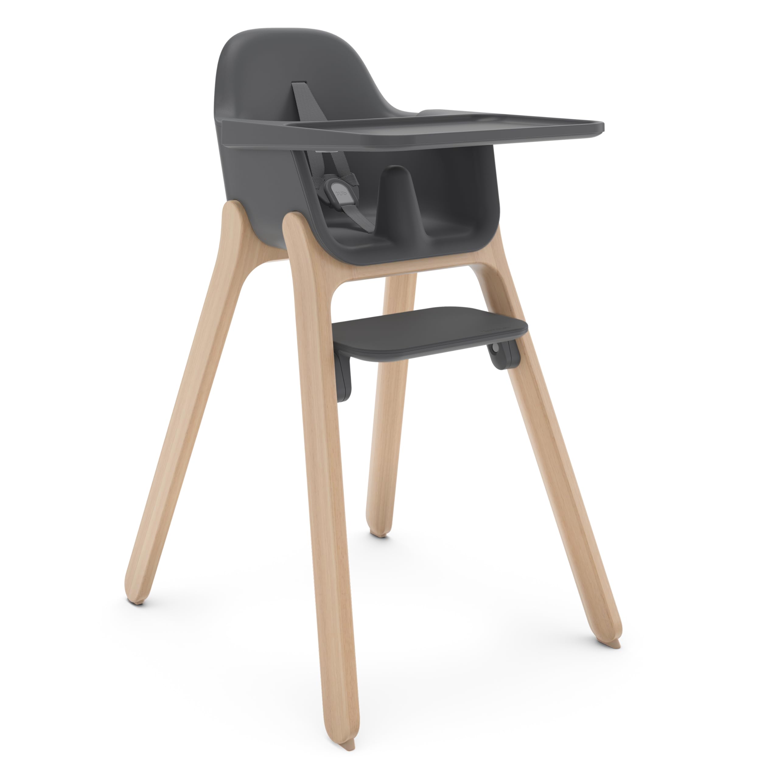 Photo 1 of *missing for parts* UPPAbaby Ciro High Chair/Sleek, Easy-to-Clean Design/Perfect-Fit Tray to Bring Baby to Table/Patent-Pending Harness/Dual-Position, 180-Degree Rotating Footrest/Jake (Charcoal/Rubberwood)