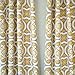 DriftAway Floral Trellis Room Darkening/Thermal Insulated Grommet Unlined Window Curtains, Set of Two Panels, Each 52”x84” (Yellow)