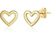 14k Gold Small Stud Earrings for Women with Push Backs in Various Styles by MAX + STONE