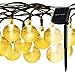 iDOO 30 LED Solar Powered Outdoor Indoor String Lights Crystal Ball 20ft IP65 Waterproof Ambiance Lighting for Christmas Garden Patio Party Path Yard Decorations