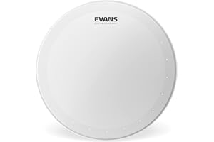 Evans Genera Dry Coated Snare Drum Head - 14 Snare Drum Head - Balanced Attack, Short Sustain, and Dark Tone - 14 Inch - Made
